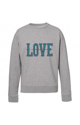 dames-love sweater grijs